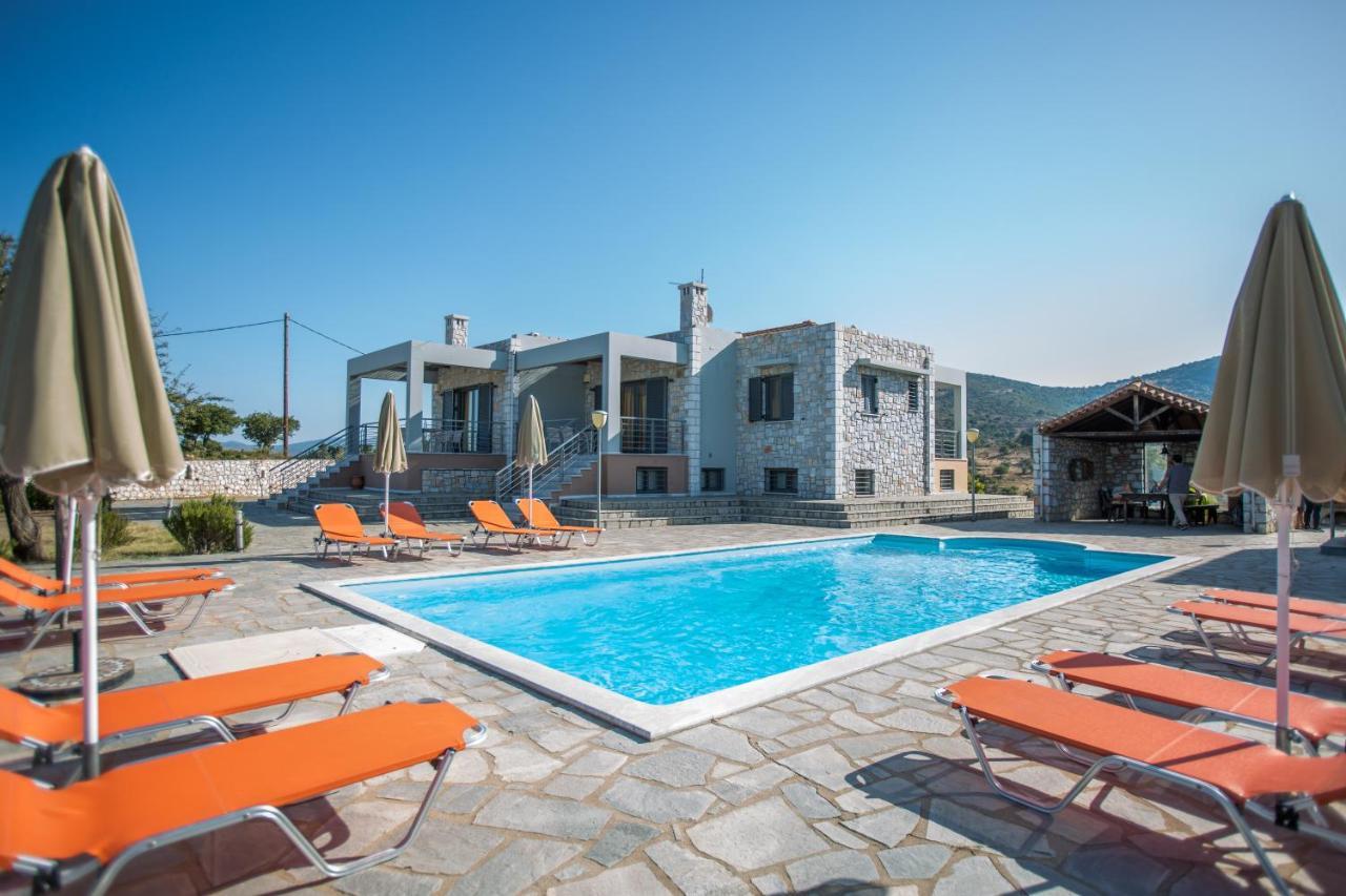 Raise Luxury Villas With A Great Sea View Of Astros Orini Meligou Exterior photo