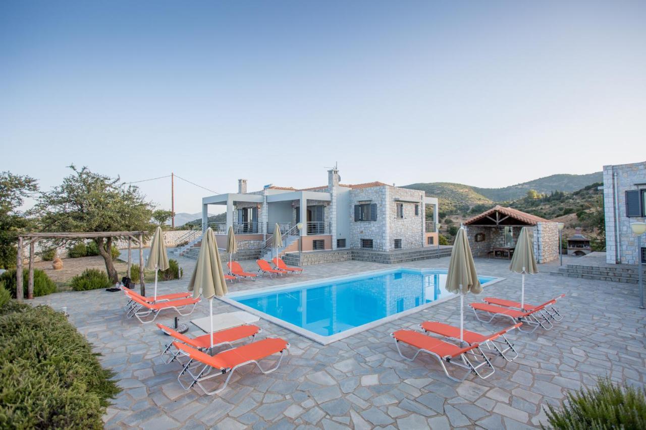 Raise Luxury Villas With A Great Sea View Of Astros Orini Meligou Exterior photo